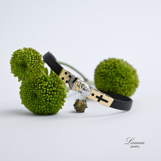 18K GOLD RUBER BRACELET