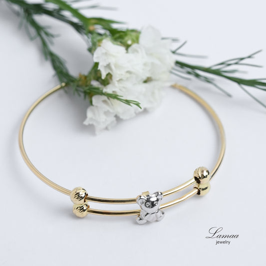 18K GOLD BANGLE