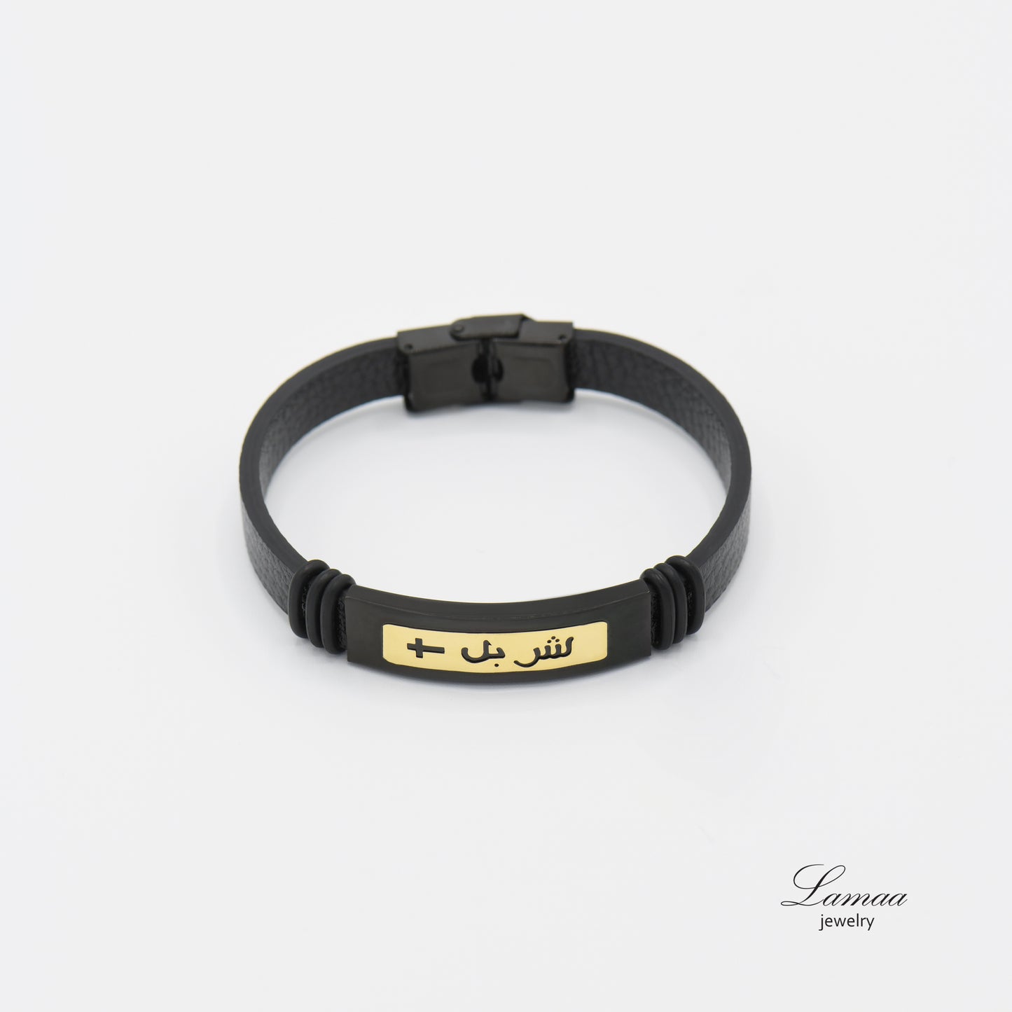 18K GOLD LEATHER BRACELET
