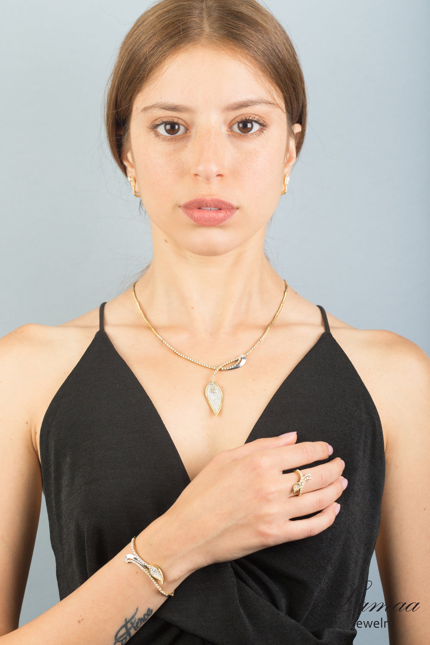 18K YELLOW GOLD SET