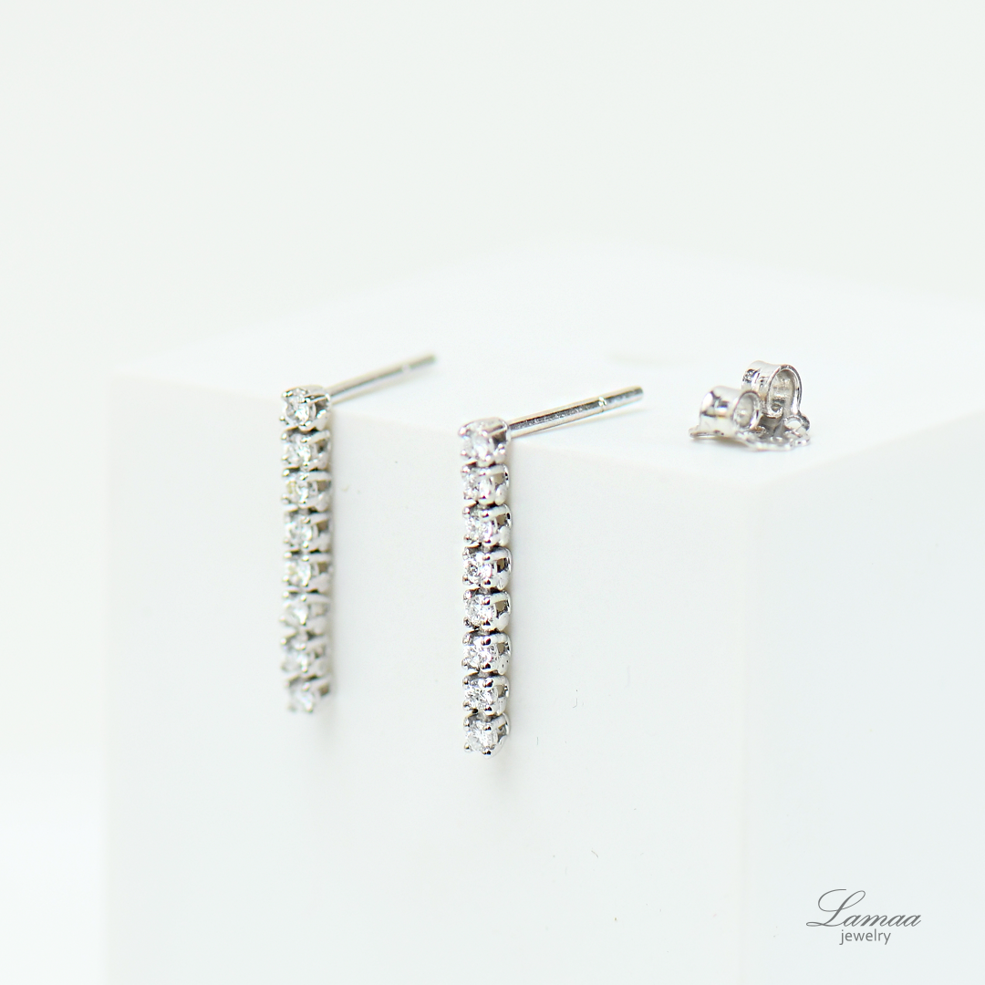 DIAMOND 18K GOLD EARRINGS