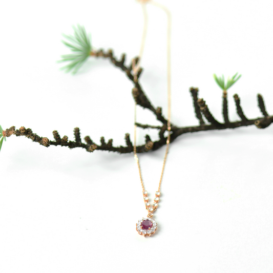 DIAMOND 18KT GOLD NECKLACE