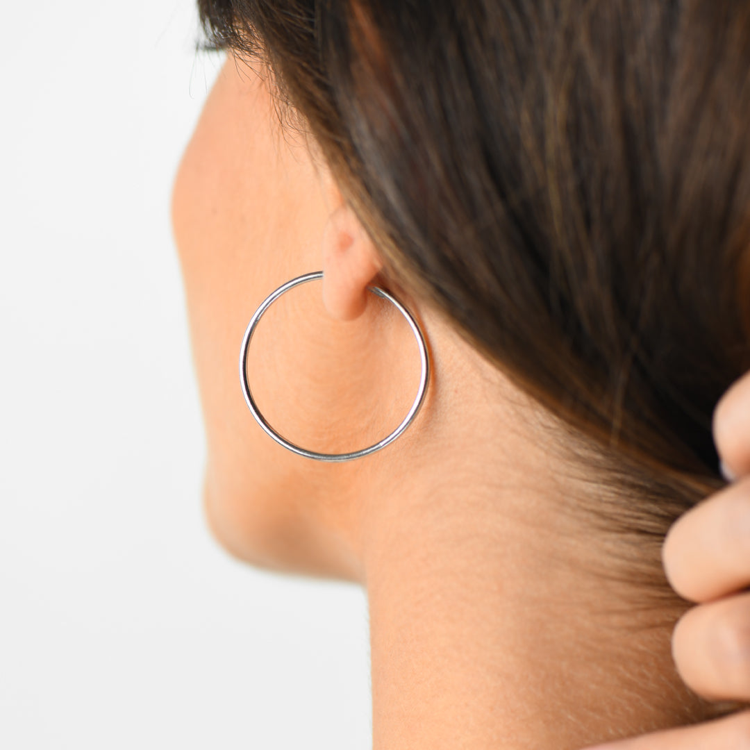 18K WHITE GOOLD EARRINGS