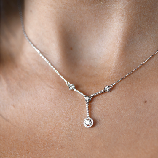 18K WHITE GOLD MINI-SET DIAMOND