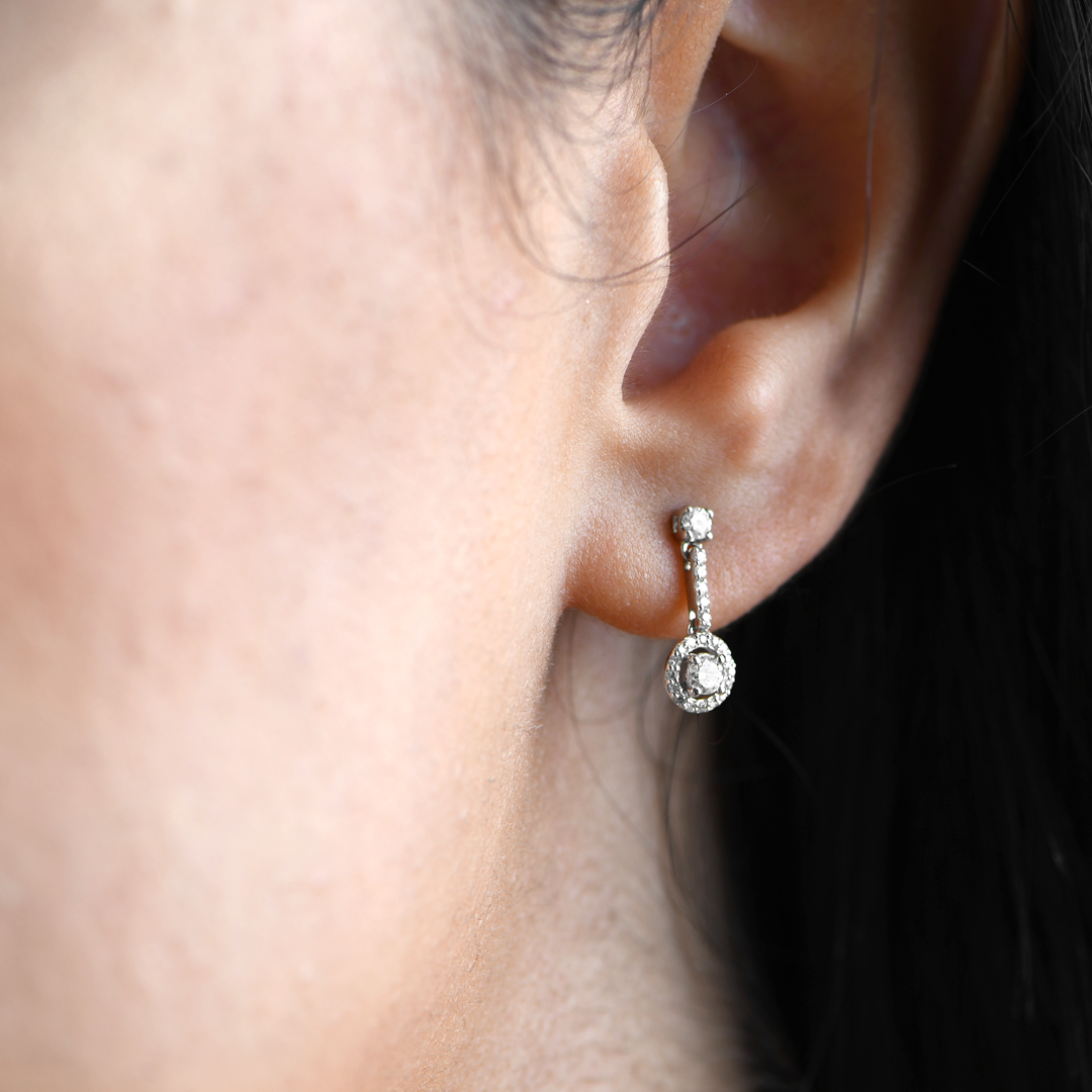 18K WHITE GOLD MINI-SET DIAMOND