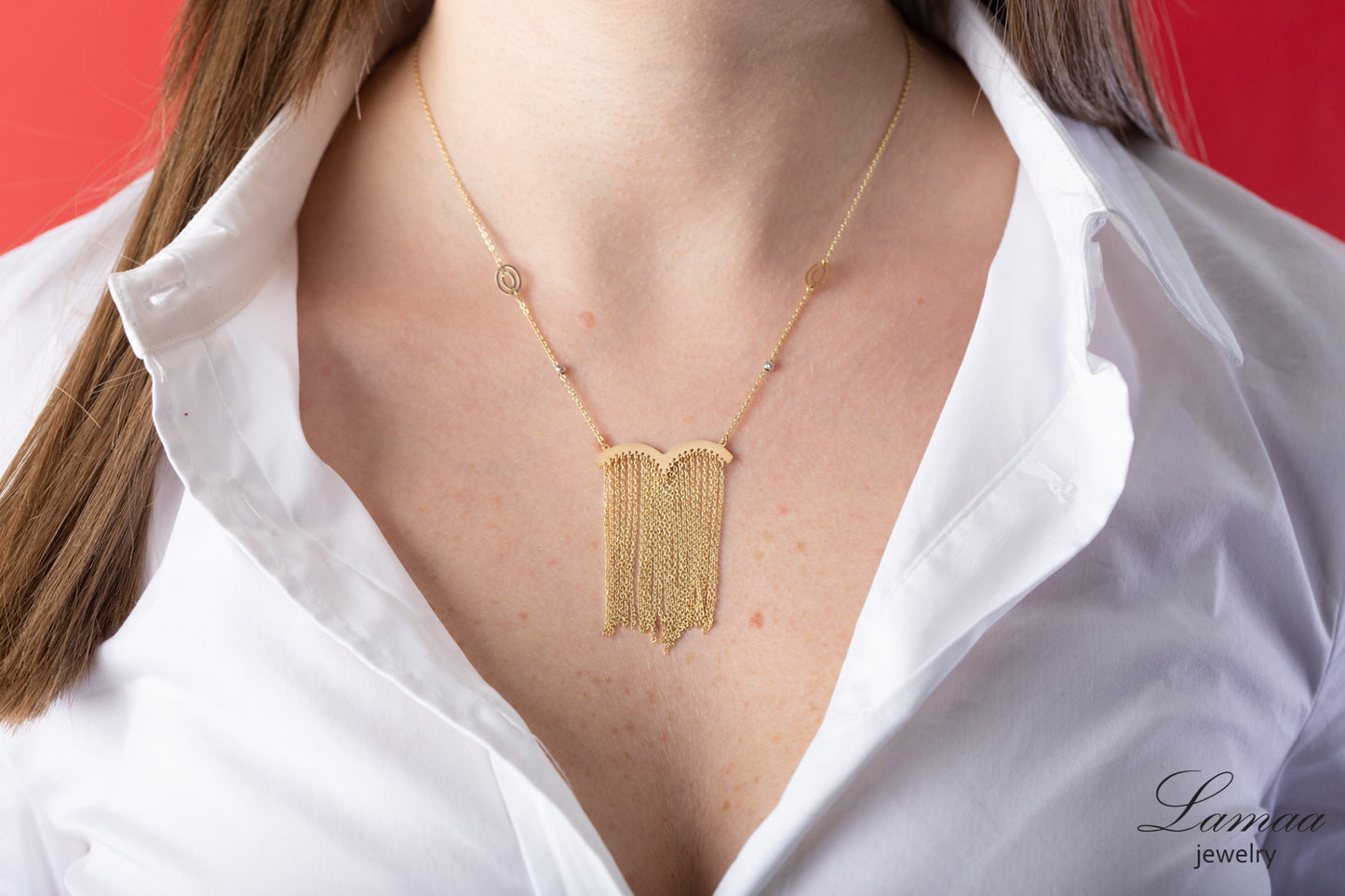 18k GOLD NECKLACE