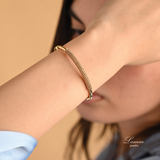 18K GOLD BANGLE