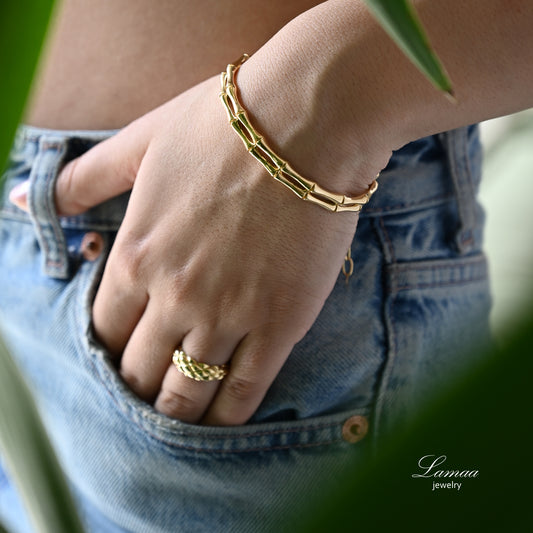 18K GOLD BANGLE