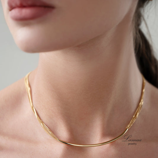18KT GOLD NECKLACE