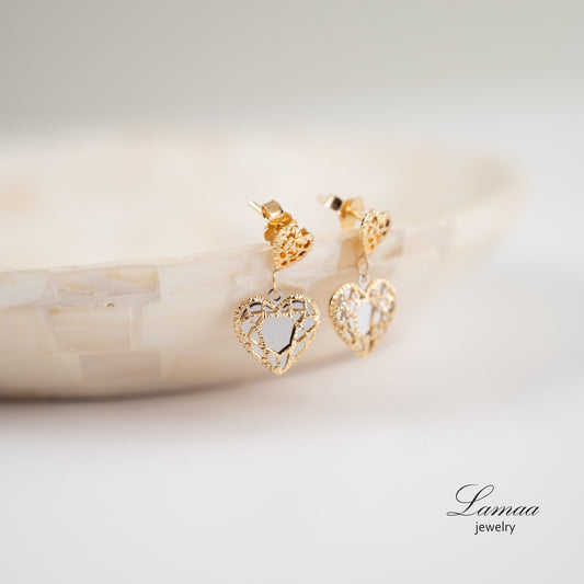 18KT GOLD EARRINGS