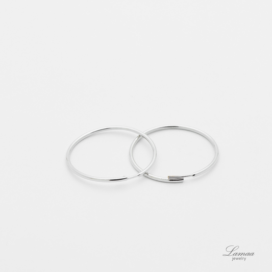 18K WHITE GOLD EARRINGS