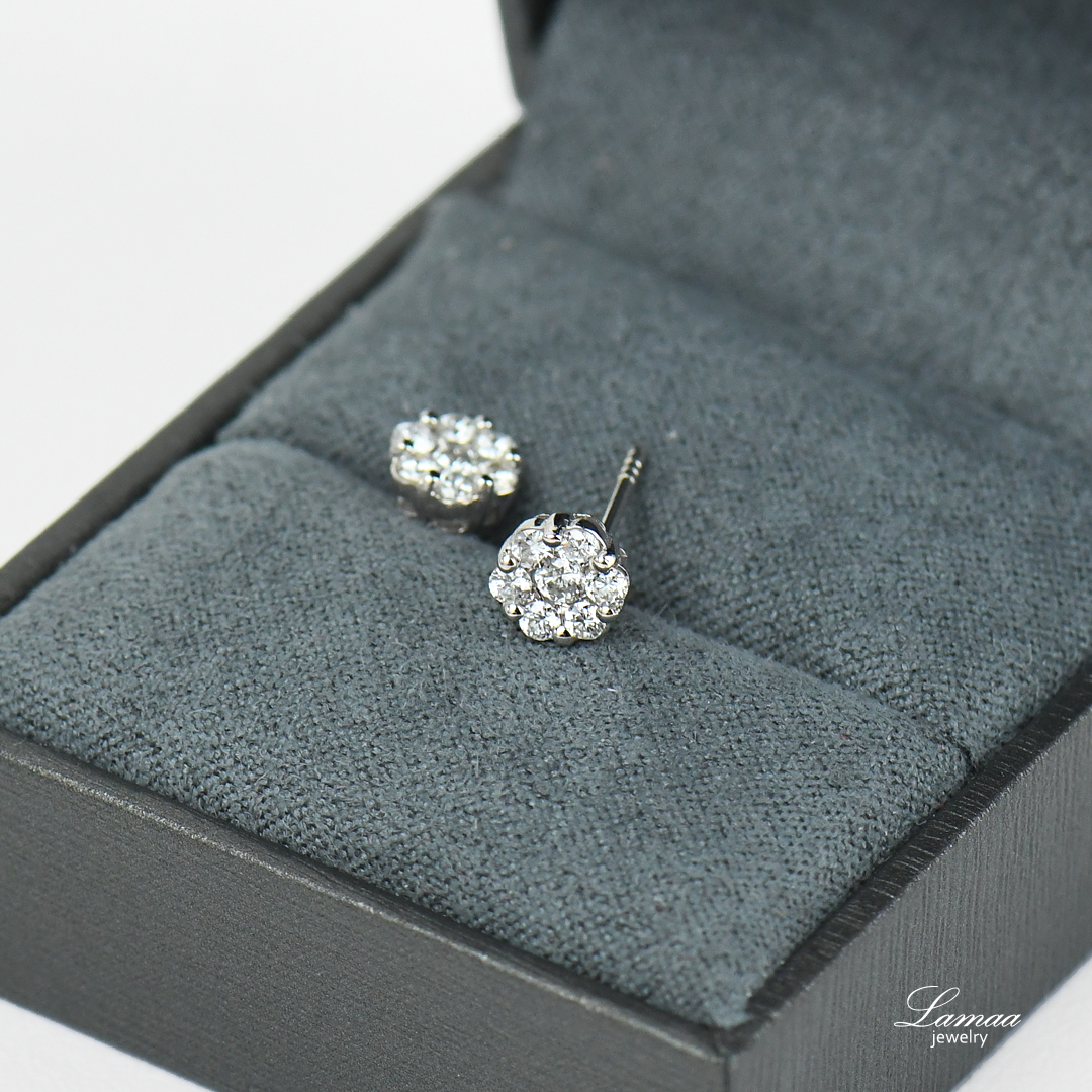 DIAMOND 18K GOLD EARRINGS