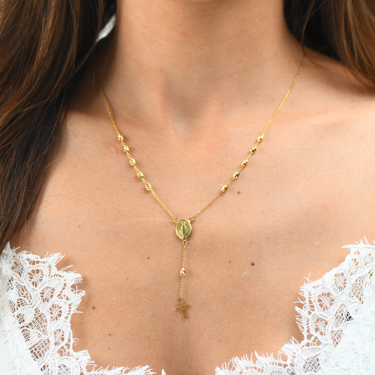 18K GOLD ROSARY